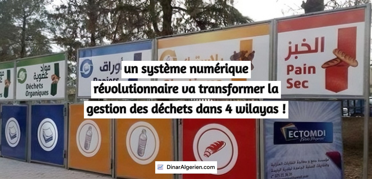 un système numérique révolutionnaire va transformer la gestion des déchets dans 4 wilayas !